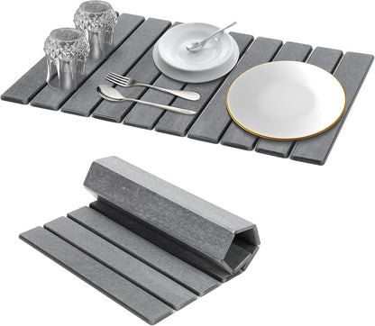 Homestead Goods Large Foldable Stone Dish Drying Mat