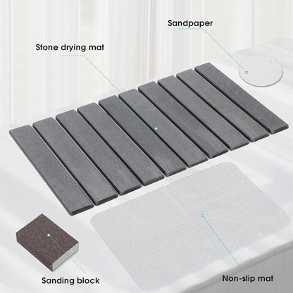 Homestead Goods Large Foldable Stone Dish Drying Mat